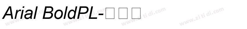 Arial BoldPL字体转换